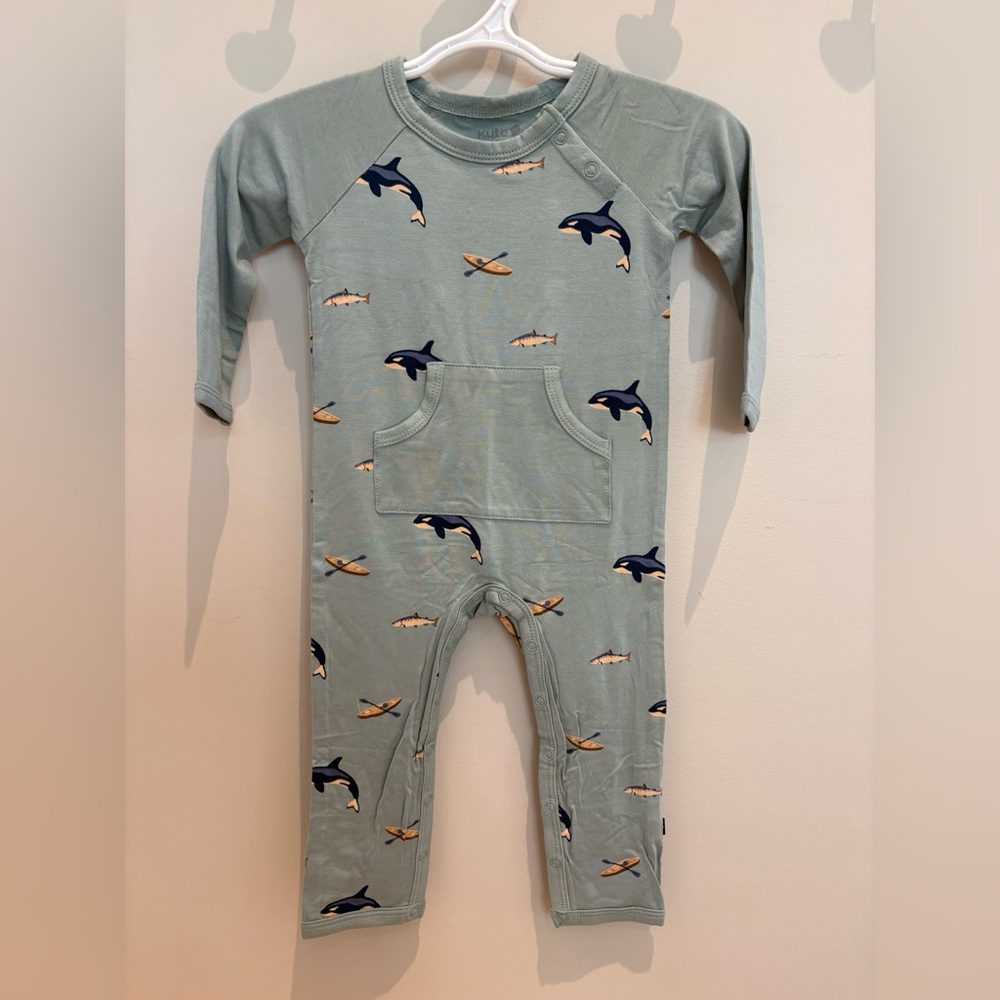 Kyte Baby Romper in Coastline